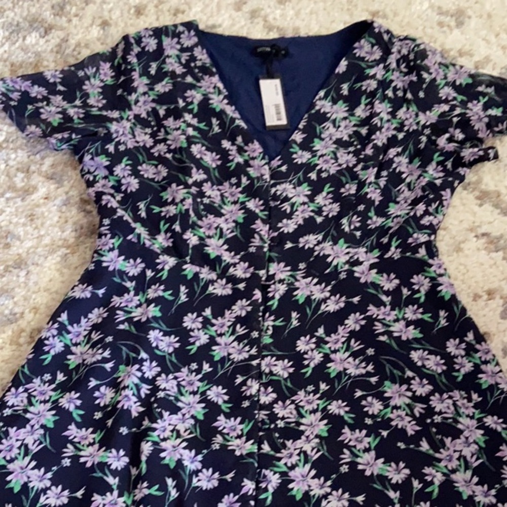Floral high low dress